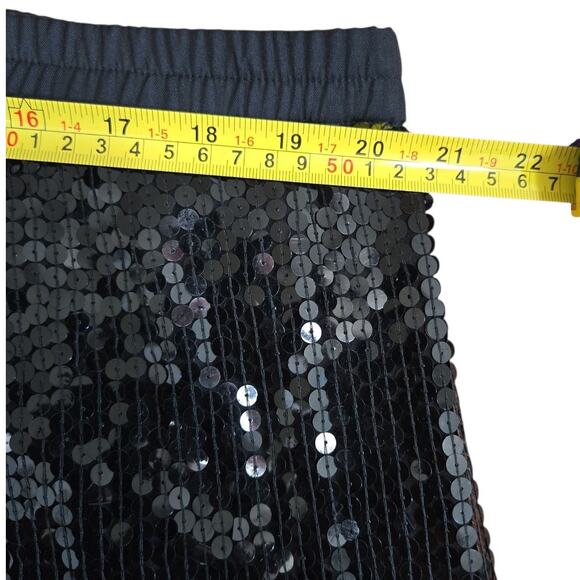 Women’s Black Sequin Party Skirt – Size Large - Picture 5 of 5